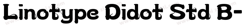 Linotype Didot Std B字体转换